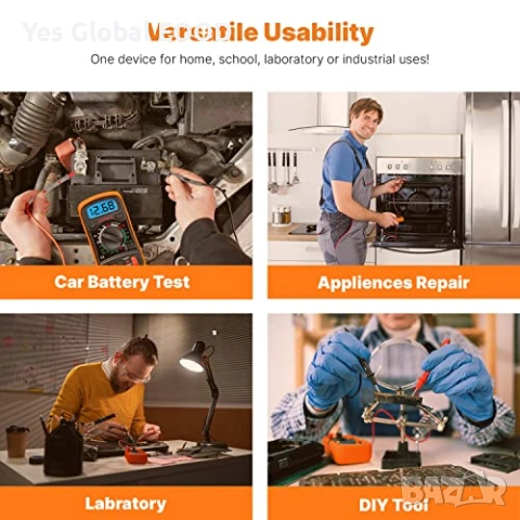 ULTRICS дигитален мултиметър – волтметър амперметър омметър, снимка 6 - Друга електроника - 53364766