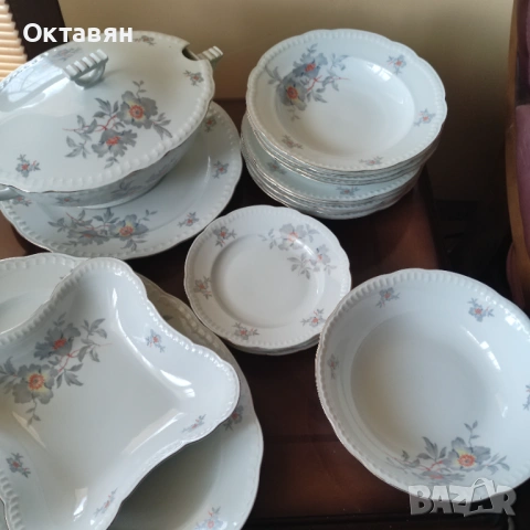 Порцеланов сервиз за хранене 18 части, снимка 2 - Сервизи - 53312734