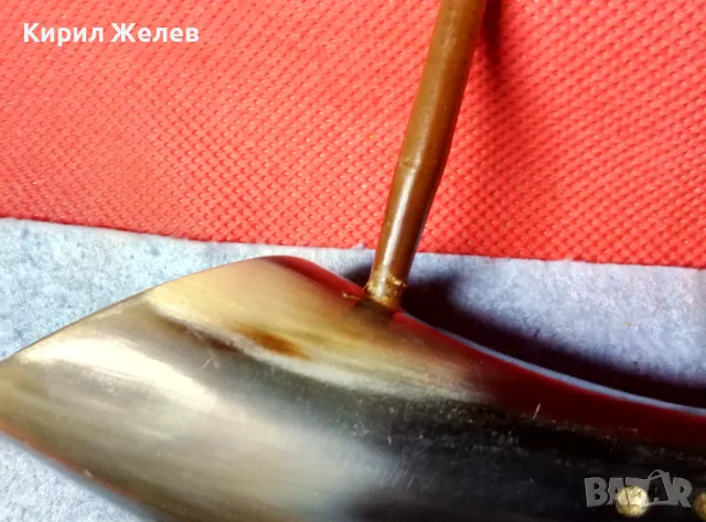 Стара ФИГУРКА КОРАБЧЕ от БИВОЛСКИ РОГ РЪЧНА МАЙСТОРСКА ХУДОЖЕСТВЕНА РЕТРО ИЗРАБОТКА 47821, снимка 13 - Колекции - 47971060