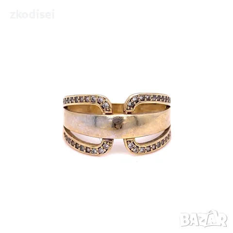 Златен дамски пръстен 2,58гр. 14кр.проба:585 размер:54 модел:29978-5, снимка 1