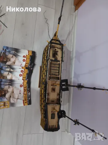 Продавам започнат модел на легендарния кораб HMS Victory – флагманът на адмирал Нелсън.