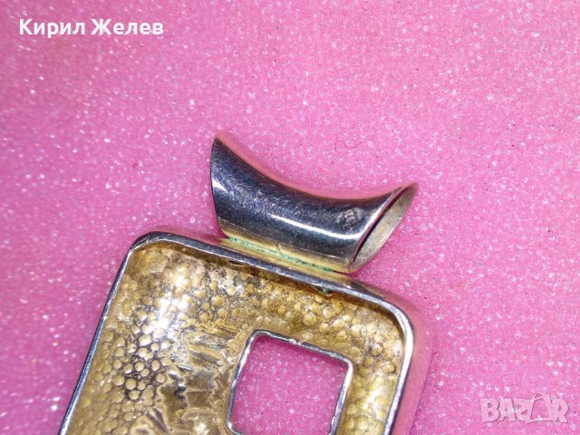 ДИЗАЙНЕРСКИ СРЕБЪЪРЕН МЕДАЛЬОН СРЕБРО 925 ХУДОЖЕСТВЕНА МАЙСТОРСКА АРТ ИЗРАБОТКА 43249, снимка 9 - Колиета, медальони, синджири - 44393966