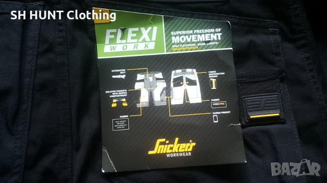 Snickers 6904 Flexi Work Stretch Shorts размер 48 / M къси работни панталони W4-664, снимка 6 - Панталони - 52726445