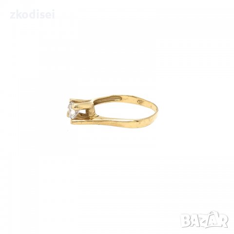 Златен дамски пръстен 2,32гр. размер:55 14кр. проба:585 модел:6426-1, снимка 2 - Пръстени - 38050907