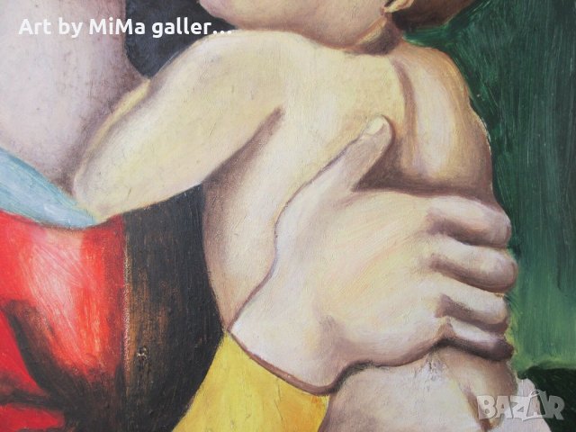  Богородица, Мадона Р. Игнатов голяма КАРТИНА, снимка 4 - Картини - 31088119