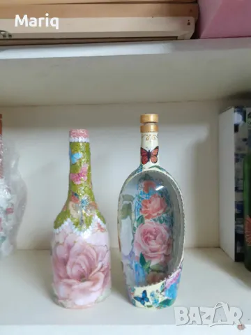 Декорации за дома пана за стена декупаж бутилки декорации