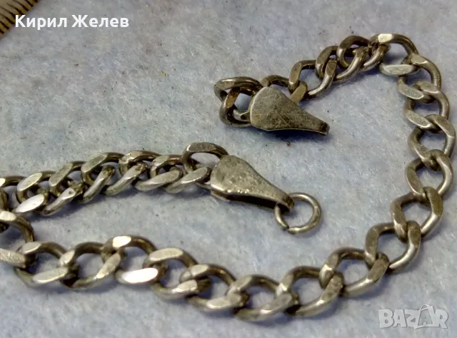 КЛАСИЧЕСКА ВИНТИДЖ ПЛЕТКА СРЕБЪРНА ГРИВНА СРЕБРО 900 МАЙСТОРСКА РЪЧНА ИЗРАБОТКА 47585, снимка 7 - Гривни - 49757827