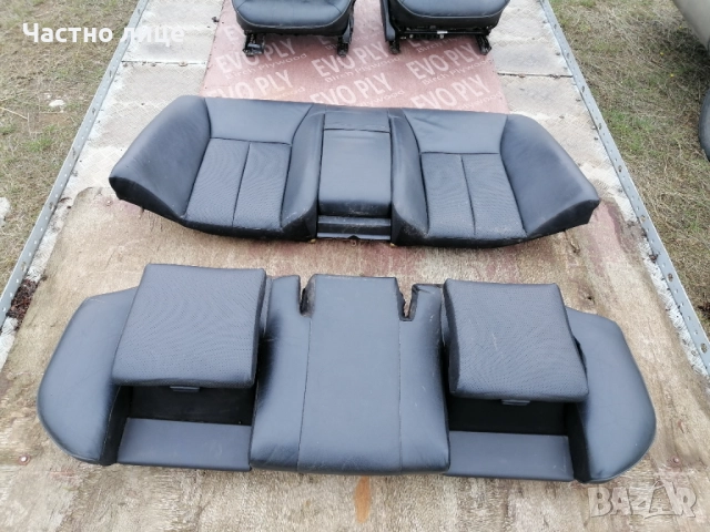 Черен кожен салон Мерцедес w210 седан