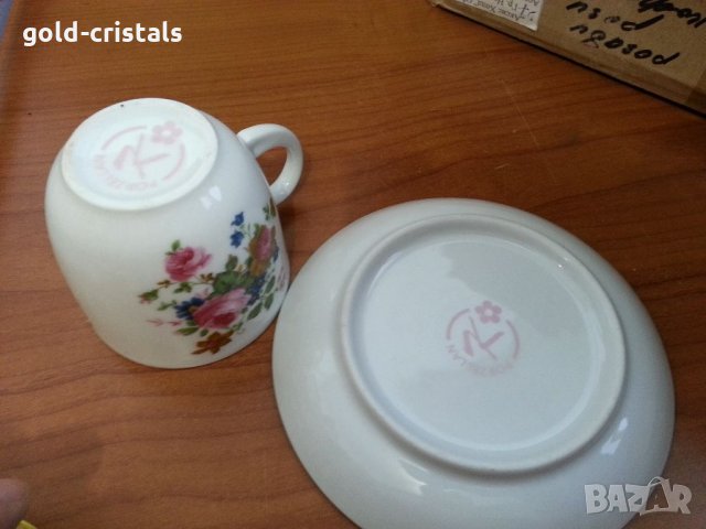 Стар български порцелан чаши за кафе , снимка 2 - Антикварни и старинни предмети - 35100413