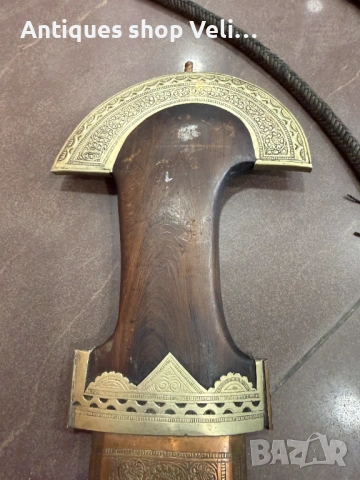 Голям марокански ханджар №8028 , снимка 3 - Антикварни и старинни предмети - 53974195