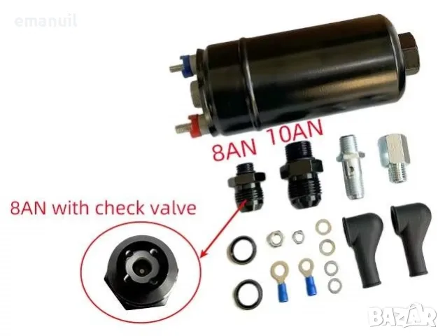 12V 3bar.-038 и 3-5bar.-044 + БАНДЖО + AN8 + AN10 Външна горивоподкачваща горивна подкачваща помпа, снимка 2 - Части - 49776180