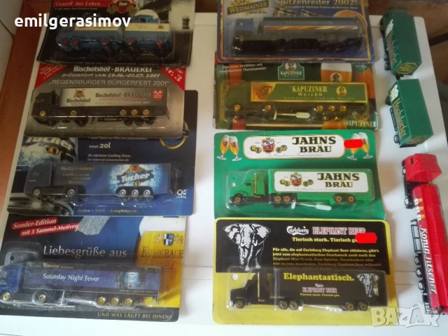 Рекламни камиончета бира , мащаб 1/87.