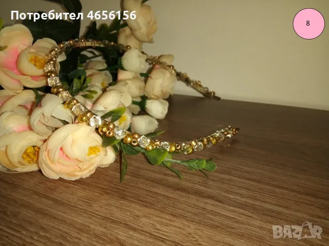 Диадеми с перли и кристали 4 €, снимка 8 - Аксесоари за коса - 56543709