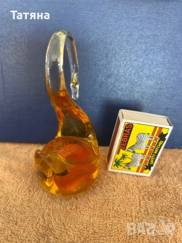 Стъклена фигурка лебед, снимка 4 - Статуетки - 54163798