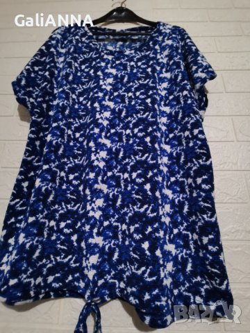 СТРАХОТНА ТУНИКА В ЕФЕКТЕН ДЕСЕН 2XL-3XL , снимка 4 - Туники - 42145726