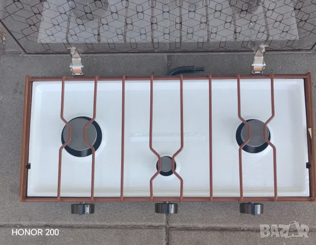 Котлон на газ,LPG три горелки ГДР. , снимка 4 - Котлони - 56136089