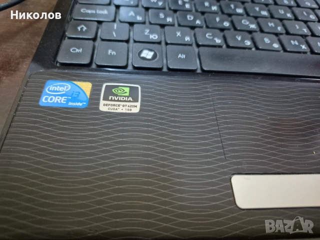 Лаптоп Packard Bell NEW91 RAM 3GB DDR3 256 SSD Intel I3-380M,Nvidia GT420 1gb., снимка 3 - Лаптопи за работа - 53916777