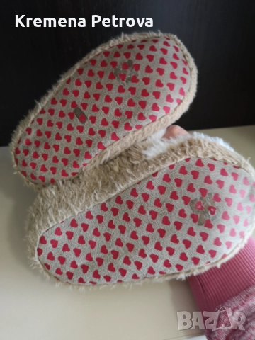 Пухкави коледни пантофи с мотив на еленче,червен нос, номер 26-27 унисекс, снимка 3 - Детски пантофи - 52646155