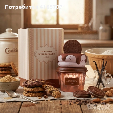 Унисекс парфюм Lattafa Give Me Gourmand Cookie Crave - Гурме изкушение с аромат на бисквитки, какао , снимка 2 - Унисекс парфюми - 54070081