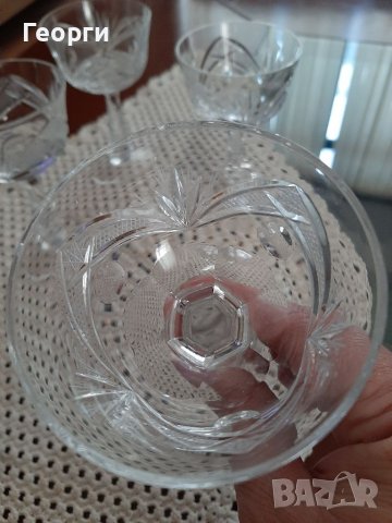 Кристални чаши за ракия,аператив, снимка 3 - Сервизи - 40276659