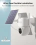 Нова Безжична соларна охранителна камера 5MP 3K 2 броя с нощно виждане, снимка 7