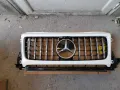 Предна решетка за Мерцедес G-class W464 бяла със сребристо, снимка 2