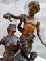Бронзова статуетка "Зефир и Флора" - 19 век, 12 кг. Жак Бусо френски скулптор , снимка 11