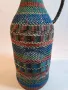 ретро плетено шише дамаджана  3/2, снимка 2