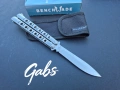 Сгъваем нож тип пеперуда Benchmade Balisong DBM-62,Weehawk, снимка 2