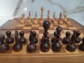 Шах с дървени фигури, снимка 1
