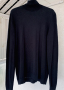 Много тънко черно памучно поло унисекс, снимка 1 - Блузи с дълъг ръкав и пуловери - 31292583