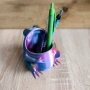 3D принтиран моливник жаба, снимка 1