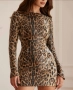 Дамска модерна рокля леопардов , снимка 2