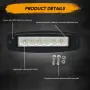 Правоъгълен LED прожектор 18 W 180 mm, снимка 4