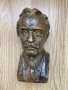 Стар бронзов бюст фигура статуетка на Георги Димитров бронз, снимка 3