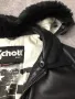 Дамско зимно яке, естествена кожа Schott, снимка 12