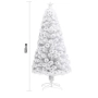 Изкуствена коледна елха - бяла, снимка 5