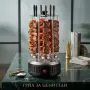 Електрическа скара за барбекю с 6 вертикални шиша – 1000W, автоматично въртене, без дим, снимка 6