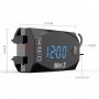 ПРОМО 3в1 Качествен дигитален часовник термометър волтметър светещи цифри за кола автомобил мотор, снимка 17