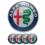 4 броя Силиконови стикери за Капачки на Джанти с лого Алфа Ромео, Авто тунинг Интериор, снимка 4
