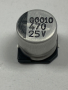 Алуминиев електролитен кондензатор, SC1E477M10010VR289, 25V, 470uF, 10x10, снимка 1 - Друга електроника - 44725946