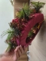 Коледен, червен венец, снимка 2