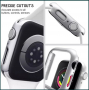 Кейс + Стъклен протектор за Apple Watch 7 серия 41мм и 45мм /3D / 5D, снимка 3