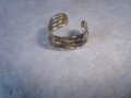МНОГО КРАСИВ СКЪПОЦЕНЕН РЕГУЛИРУЕМ СРЕБЪРЕН АРТ ПРЪСТЕН СРЕБРО 925 с ЦИРКОНИ 27372, снимка 9