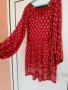 Zara trafaluc червена рокля с фигурки , снимка 5