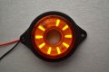 1 бр. ЛЕД LED габарити рогчета с БЯГАЩ ефект 12-24V ОРАНЖЕВИ, снимка 2