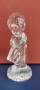 Ретро кристална фигурка Момиче с пате от Magic Cristal – West Germany, снимка 2
