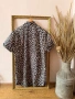 H&M Нова рокля тип риза леопардов принт, снимка 13