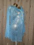 L/XL  Светло синя, прозрачна блуза/ туника/, снимка 4
