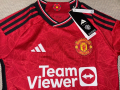 Нова детска футболна тениска на Manchester United Home Shirt 2023/24, снимка 2